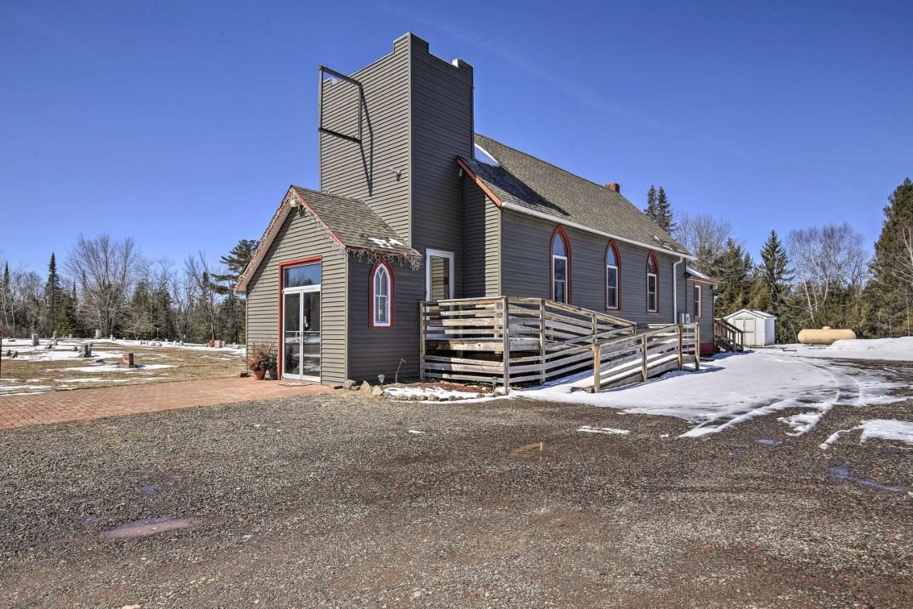 Renovated Historic Church Along Namekagon River! Seeley Eksteriør bilde